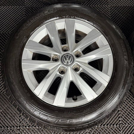 16'' GENUINE VW TRANSPORTER T6 T6.1 T5 CARAVELLE CLAYTON ALLOY WHEELS TYRES