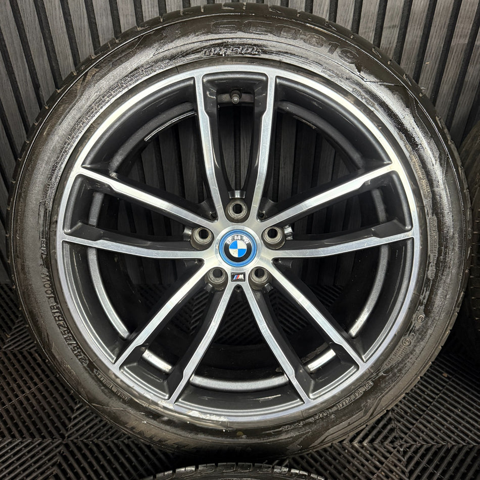 18" GENUINE BMW 5 SERIES 4 662 GREY DC M SPORT G30 G31 ALLOY WHEEL TYRES 7855081