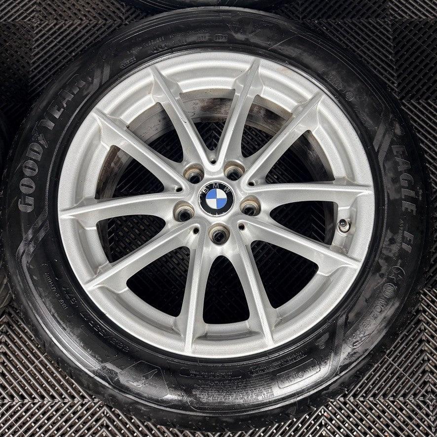 17" Bmw 5 Series 618 Silver Multispoke G30 G31 Alloy Wheel Tyres 6868217 Genuine