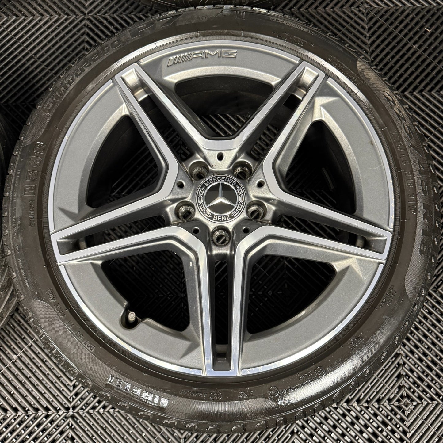 18'' GENUINE MERCEDES AMG A CLASS CLA B ALLOY WHEELS TYRES ALLOYS W177 5X112