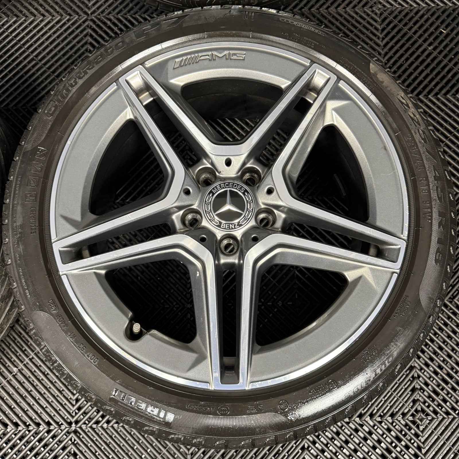 18'' GENUINE MERCEDES AMG A CLASS CLA B ALLOY WHEELS TYRES ALLOYS W177 5X112