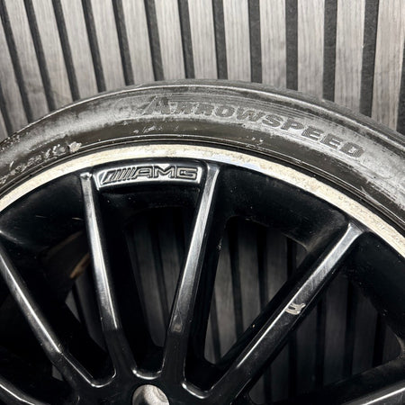 1X 18'' Mercedes AMG A Class CLA W176 Black Alloy Wheel Tyre A1764010200 Genuine