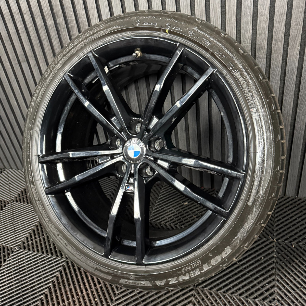 1X 19'' GENUINE BMW 3 SERIES 791 M SPORT 4 G20 BLACK ALLOY WHEEL 8090094 FRONT