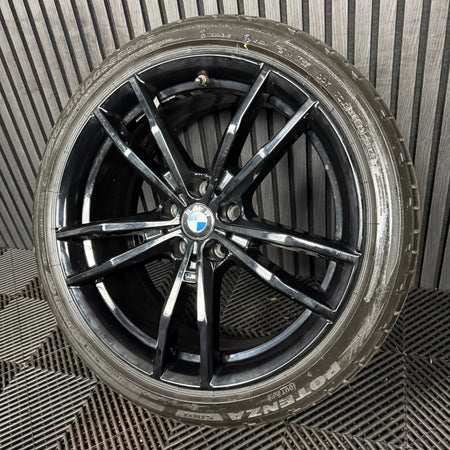 1X 19'' GENUINE BMW 3 SERIES 791 M SPORT 4 G20 BLACK ALLOY WHEEL 8090094 FRONT