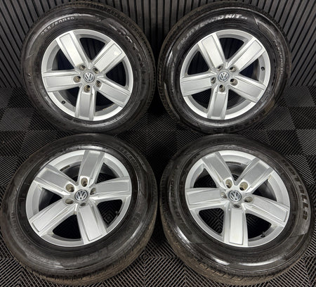 18" GENUINE VW AMAROK MANAUS 5 SPOKE SILVER ALLOY WHEELS TYRES ALLOYS 2H6601025B
