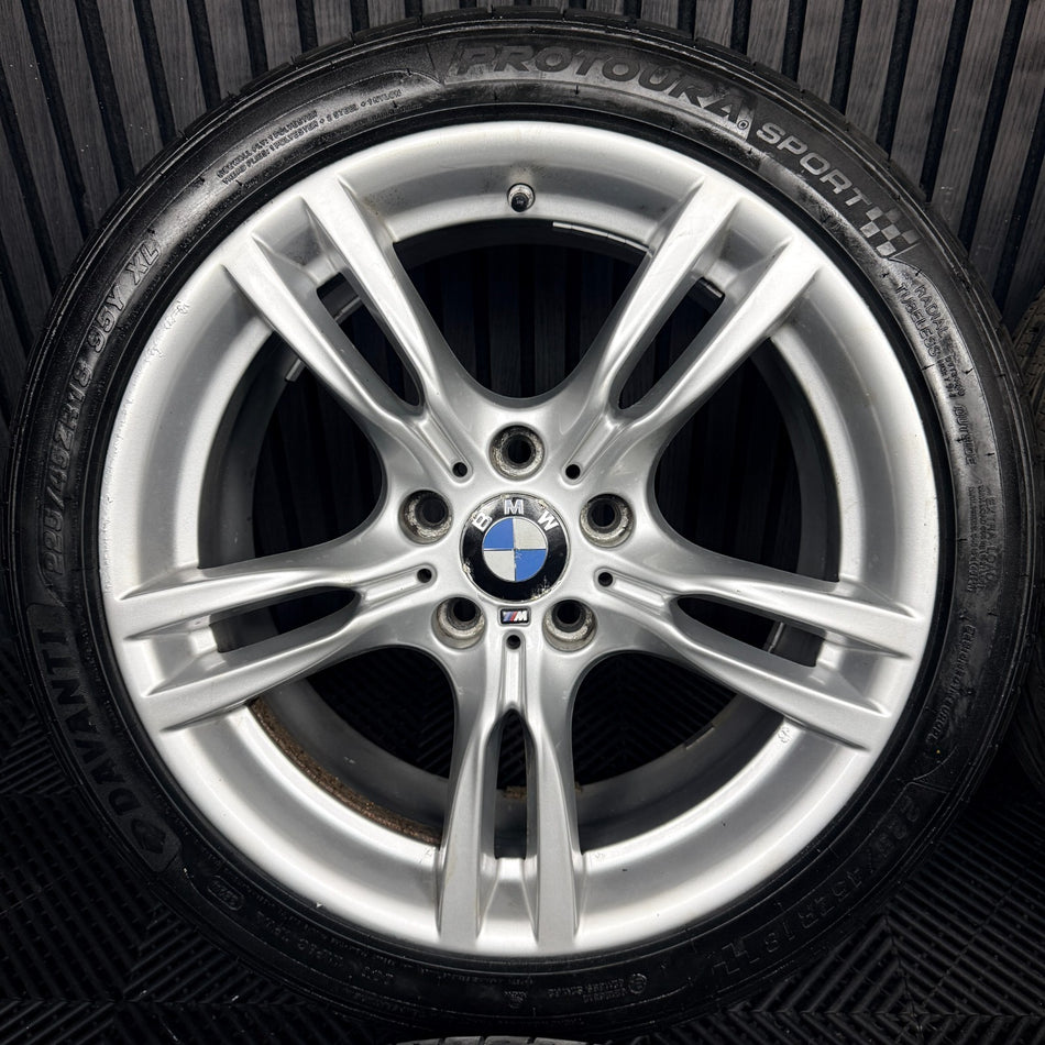 18" Bmw 3 Series 400 M Sport F30 F31 F32 F36 E90 E92 Alloy Tyres Wheels Genuine