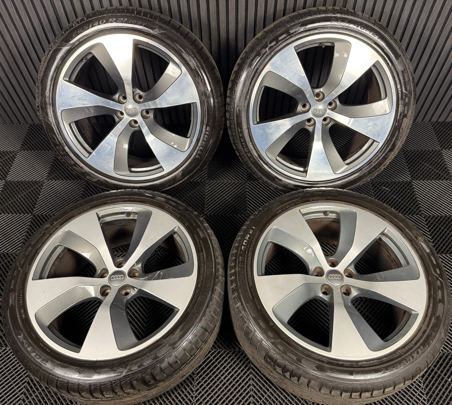 21'' GENUINE AUDI Q7 S LINE RS ALLOY WHEELS ALLOYS TYRES 4M0601025E 5X112