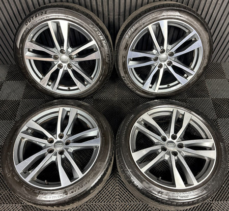 19'' Audi A6 C8 S Line 5 Double Spoke Alloy Wheels Tyres 4K0601025H Genuine