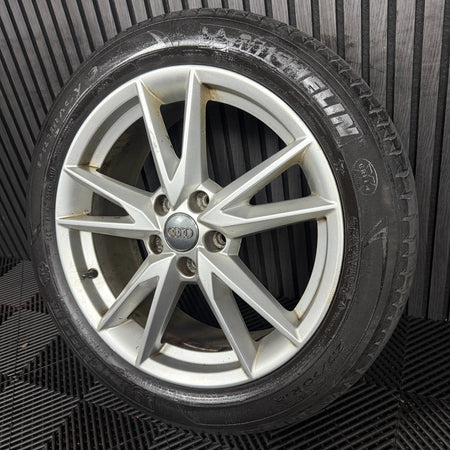 1X 18'' GENUINE AUDI Q2 S LINE 5 DOUBLE SPOKE ALLOY WHEEL TYRE 81A601025F