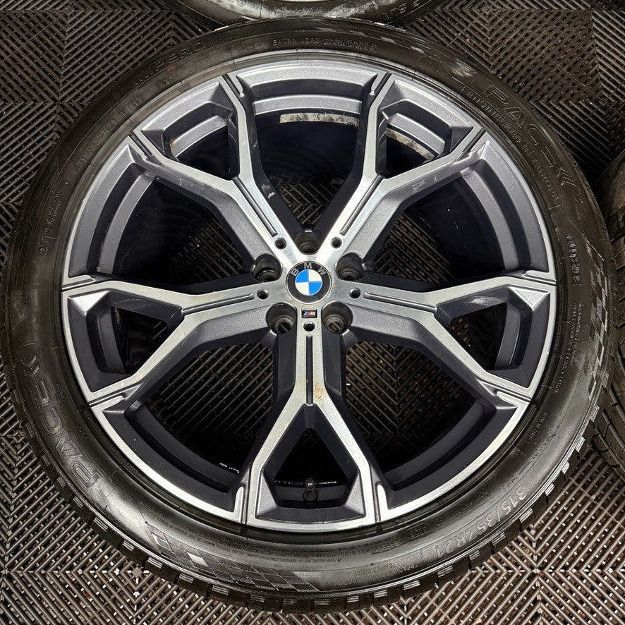 21'' BMW X5 X6 G05 G06 741M M Sport Alloys Wheels Alloys Tyres Genuine