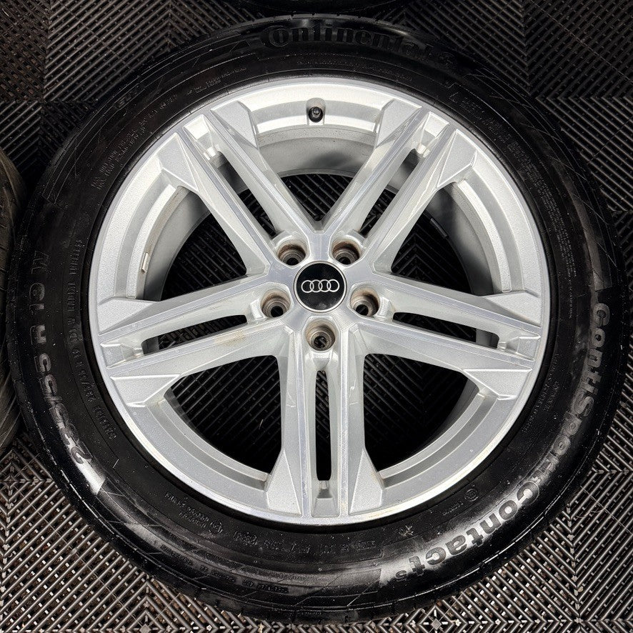 19'' Audi Q5 5 Double Spoke S Line Alloy Wheels Tyres 5X112 80A601025G Genuine