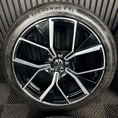 20" VW Tiguan Tayron R Line Leeds Black DC Wheels Tyre Alloys 571601025F Genuine
