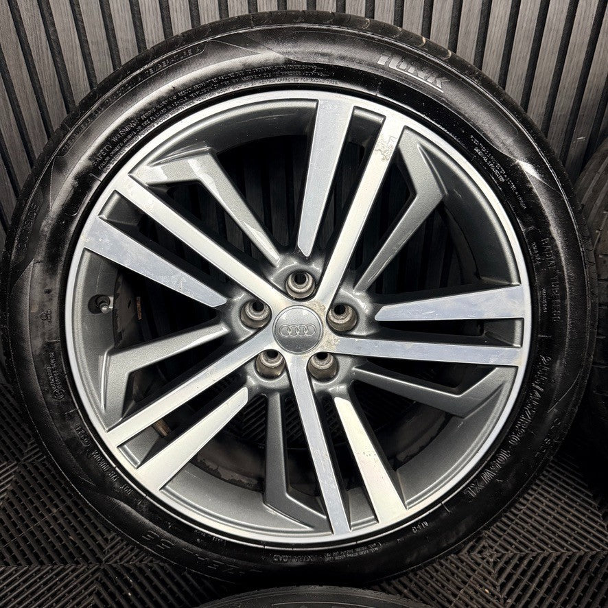20'' Audi Q5 S Line Grey DC 5 Triple Spoke Alloy Wheels Tyres 80A601025F Genuine