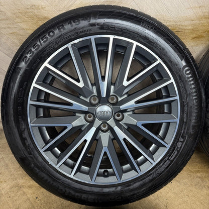 19'' GENUINE AUDI Q3 S LINE MULTISPOKE DC ALLOY WHEELS TYRE ALLOYS 83A601025L