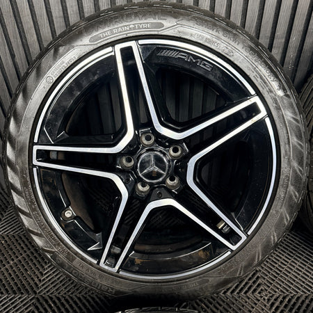 18'' Mercedes Amg A Class Cla B Black DC Alloy Wheels Tyres Alloys W177 Genuine