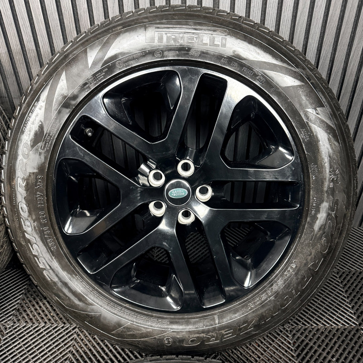 20'' Land Rover Defender Black 5095 Alloy Wheels Tyres Alloys L8BM-CA Genuine