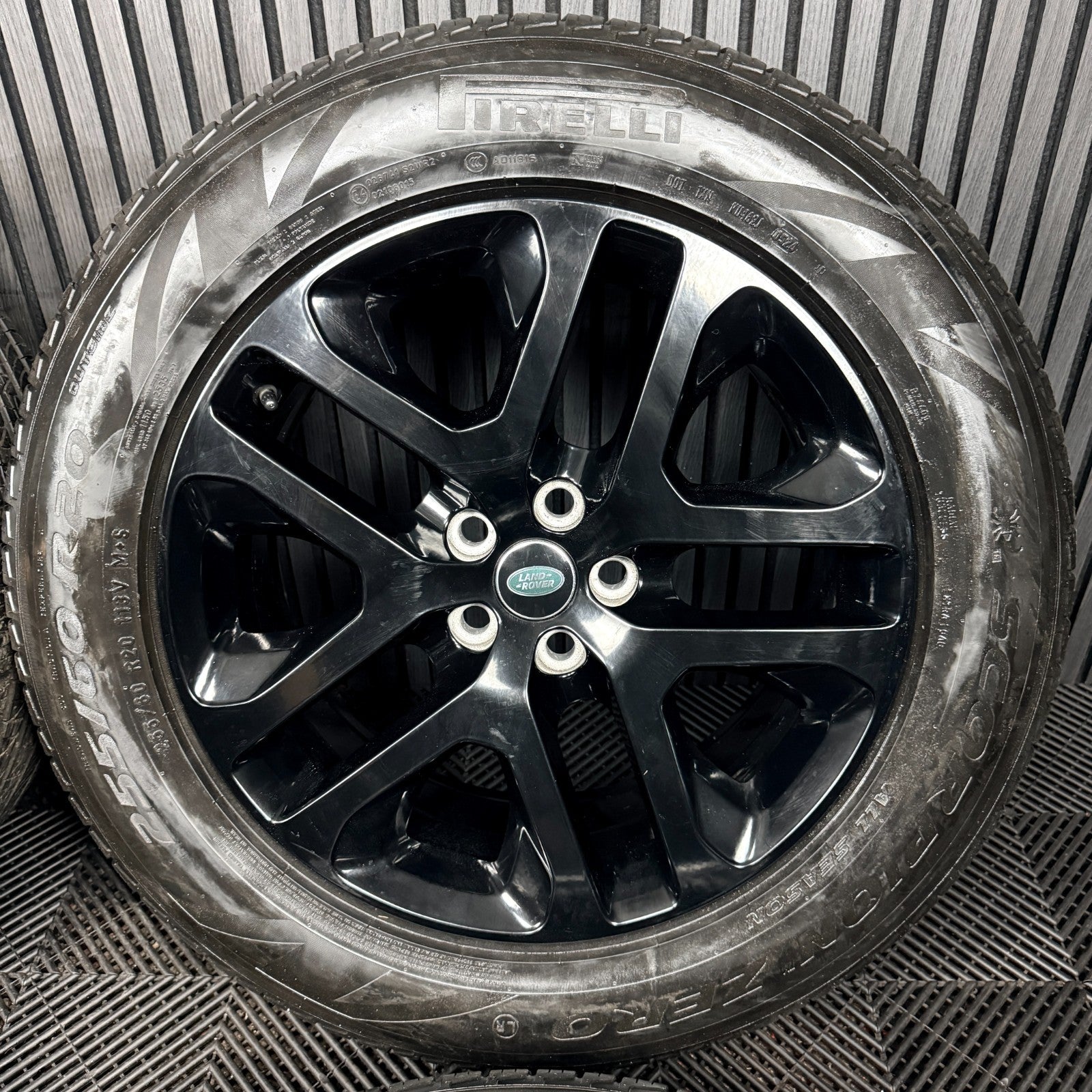 20'' Land Rover Defender Black 5095 Alloy Wheels Tyres Alloys L8BM-CA Genuine