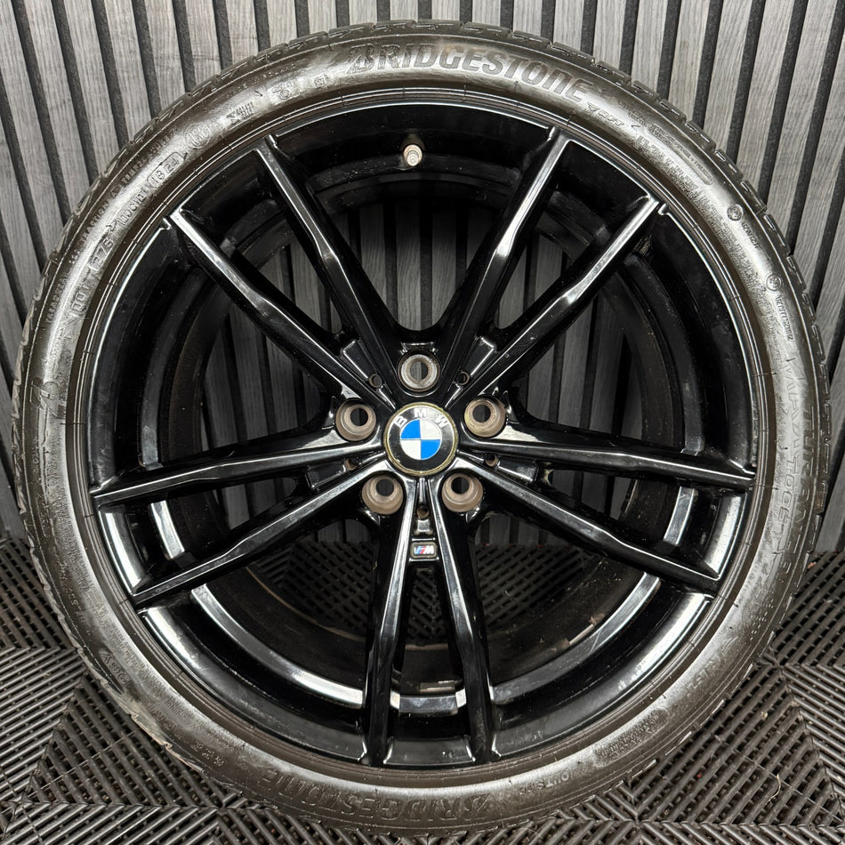 1X 19'' GENUINE BMW 3 SERIES 791 M SPORT 4 G20 BLACK ALLOY WHEEL 8090095 REAR