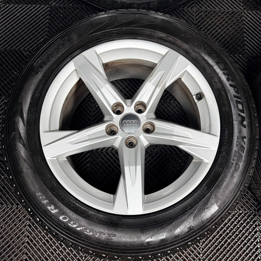 18'' Audi Q5 5 Spoke Alloy Wheel Tyres 80A601025BE Genuine