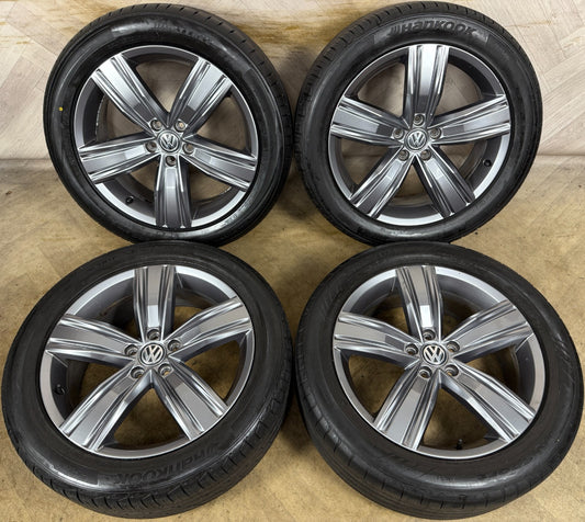 19'' GENUINE VW TIGUAN VICTORIA MK2 ALLOY WHEELS TYRES ALLOYS 5NA601025Q