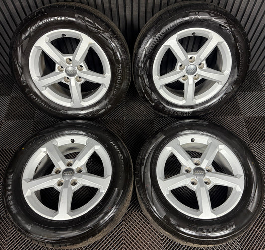 16'' GENUINE AUDI Q2 5 SPOKE ALLOY WHEELS TYRES ALLOYS 81A601025