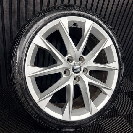 1X 18'' Seat Leon FR Performance MK3 Alloy Wheel Tyre Single Genuine 5F0601025AA