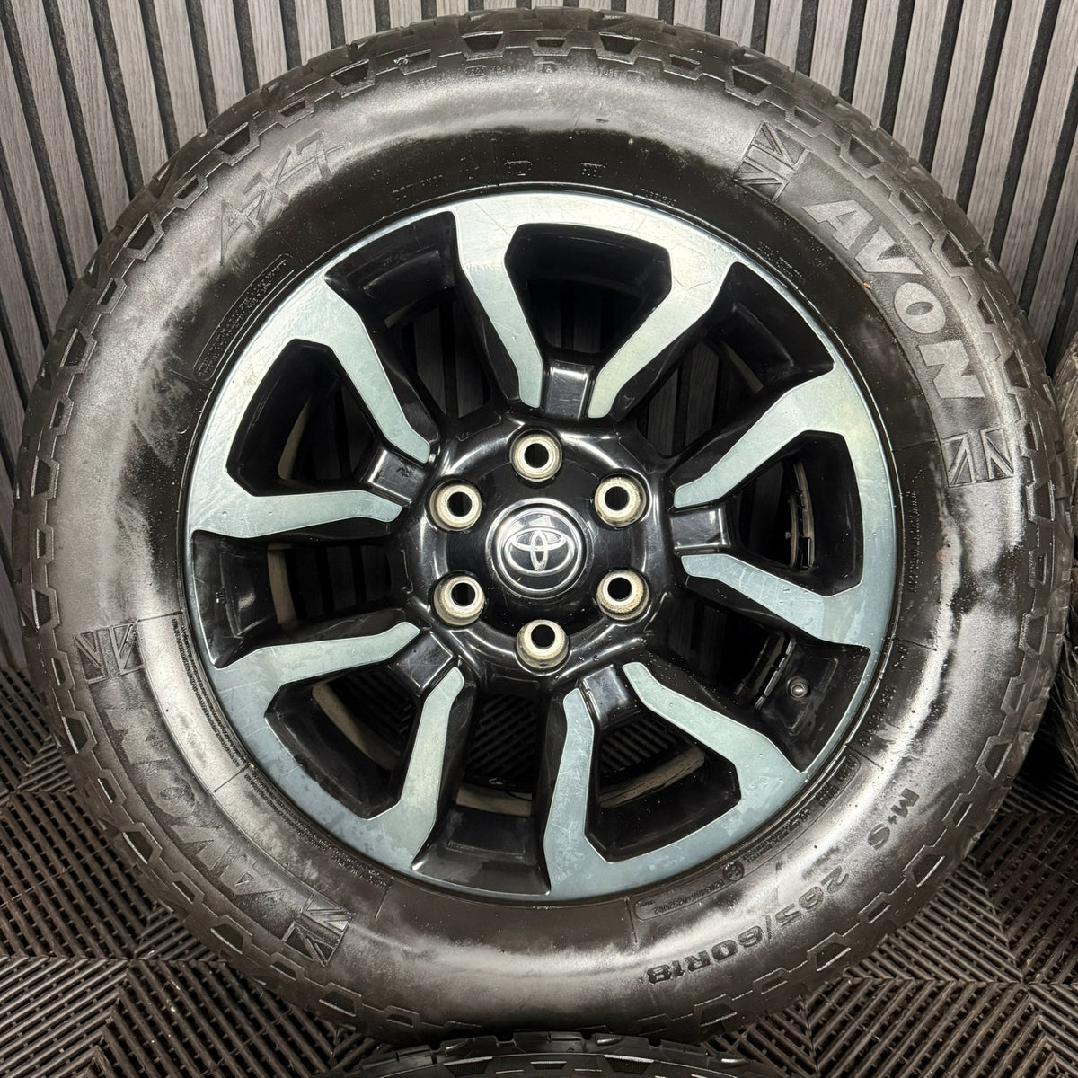 18'' Toyota Hilux Invincible X Grey Black Wheels Tyres Alloys 42611YP100 Genuine