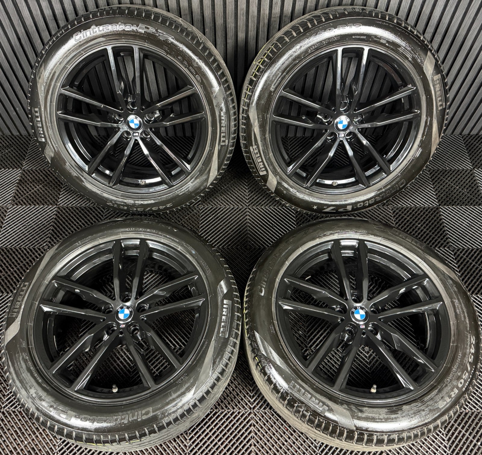19'' GENUINE BMW X3 X4 G01 G02 698 BLACK M SPORT WHEELS TYRES ALLOYS 8010267