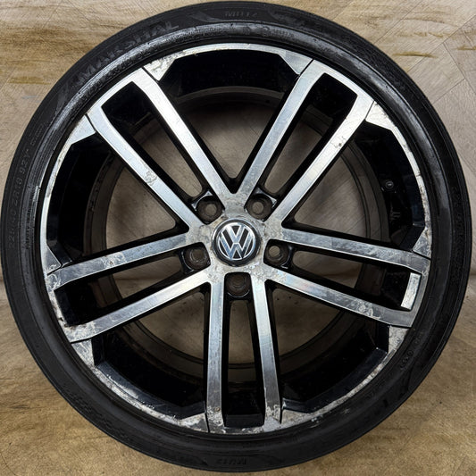1X 18'' GENUINE VW GOLF GTD NOGARO GT GTI MK7 ALLOY WHEEL TYRE 5G0601025AQ