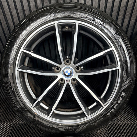 18" Bmw 5 Series 4 662 Grey Dc M Sport G30 G31 Alloy Wheel Tyres 7855081 Genuine