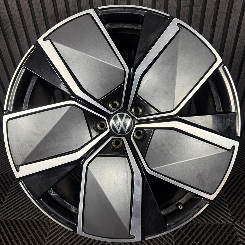 1X 21'' GENUINE VW TOUAREG LEEDS R LINE CR7 MK3 ALLOY WHEEL SINGLE 760601025AJ