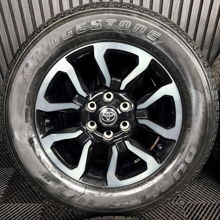 18'' Toyota Hilux Invincible X Grey Black Wheels Tyres Alloys 42611YP100 Genuine
