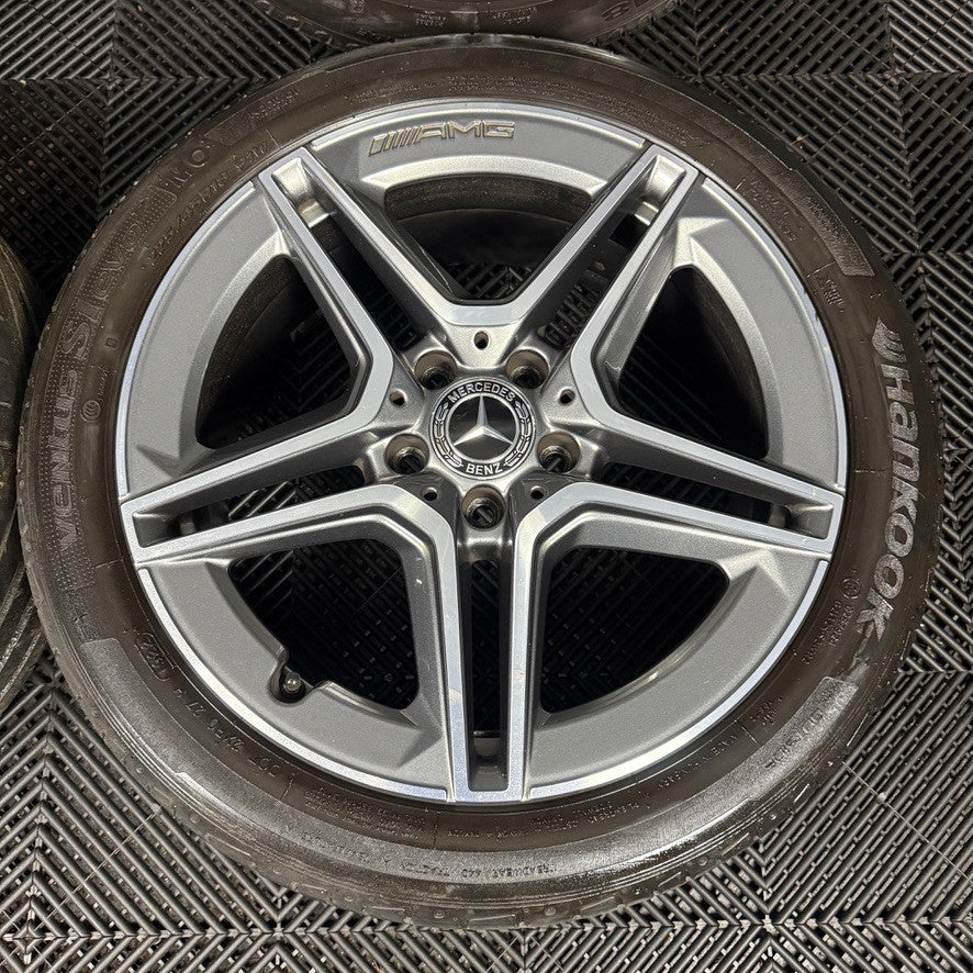 18'' GENUINE MERCEDES AMG A CLASS CLA B ALLOY WHEELS TYRES ALLOYS W177 5X112