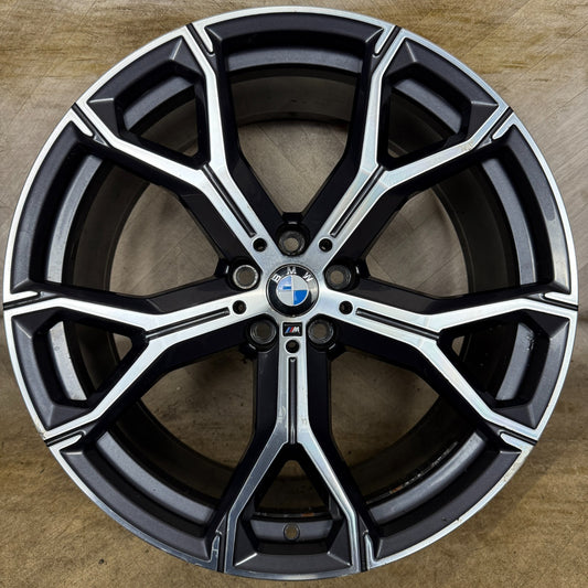 1X 21'' GENUINE BMW X5 X6 741 M SPORT 4 G05 G06 ALLOY WHEEL 8071998 FRONT