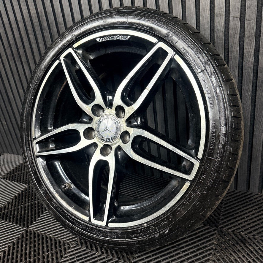 1X 18'' Mercedes AMG A Class CLA Black W176 Alloy Wheel Tyre A1764010700 Genuine