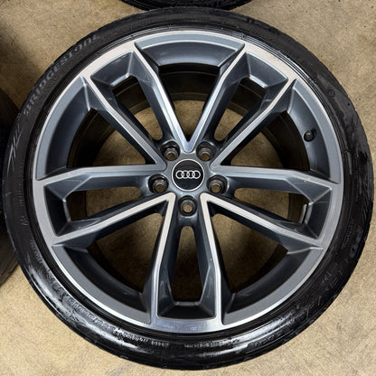 19'' GENUINE AUDI A5 S LINE S5 ALLOY WHEELS ALLOYS TYRES 8W0601025DF