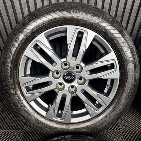 17" GENUINE FORD TRANSIT CUSTOM GREY ALLOY WHEELS TYRES MK9 2024 6X120