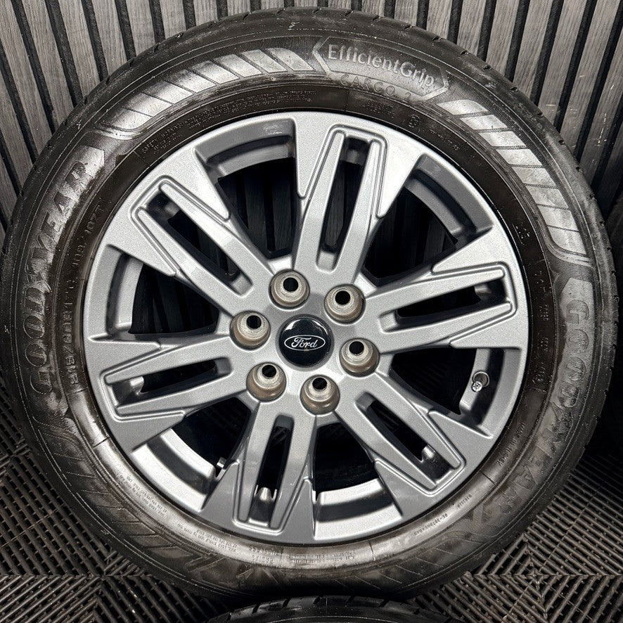 17" GENUINE FORD TRANSIT CUSTOM GREY ALLOY WHEELS TYRES MK9 2024 6X120