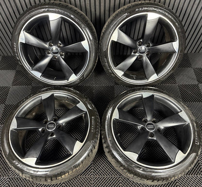 20'' GENUINE AUDI RSQ3 Q3 S LINE 5 SPOKE ROTORS WHEELS TYRE ALLOYS 8U0601025L