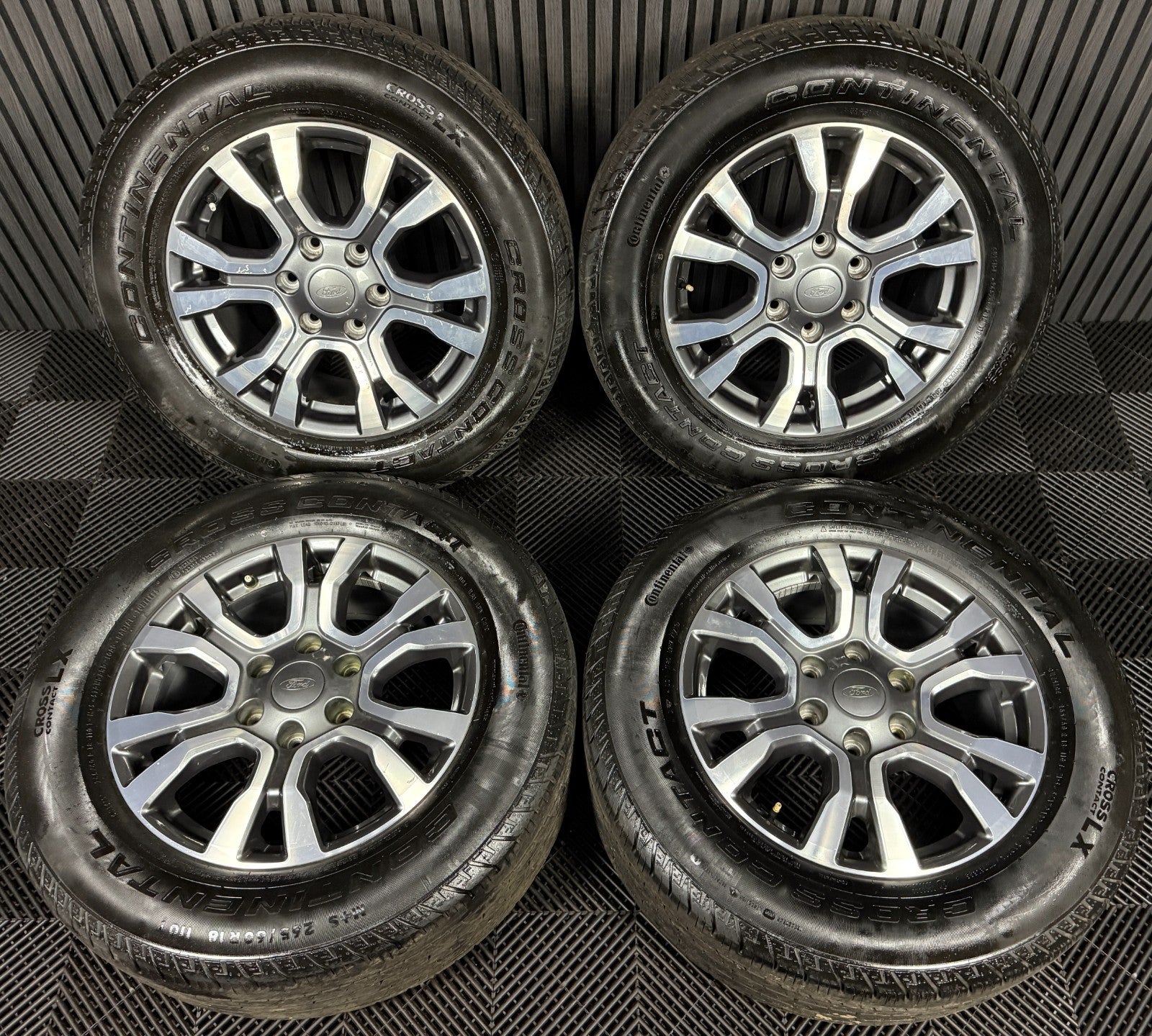18'' GENUINE FORD RANGER GREY DC WILDTRAK ALLOY WHEELS TYRES ALLOYS