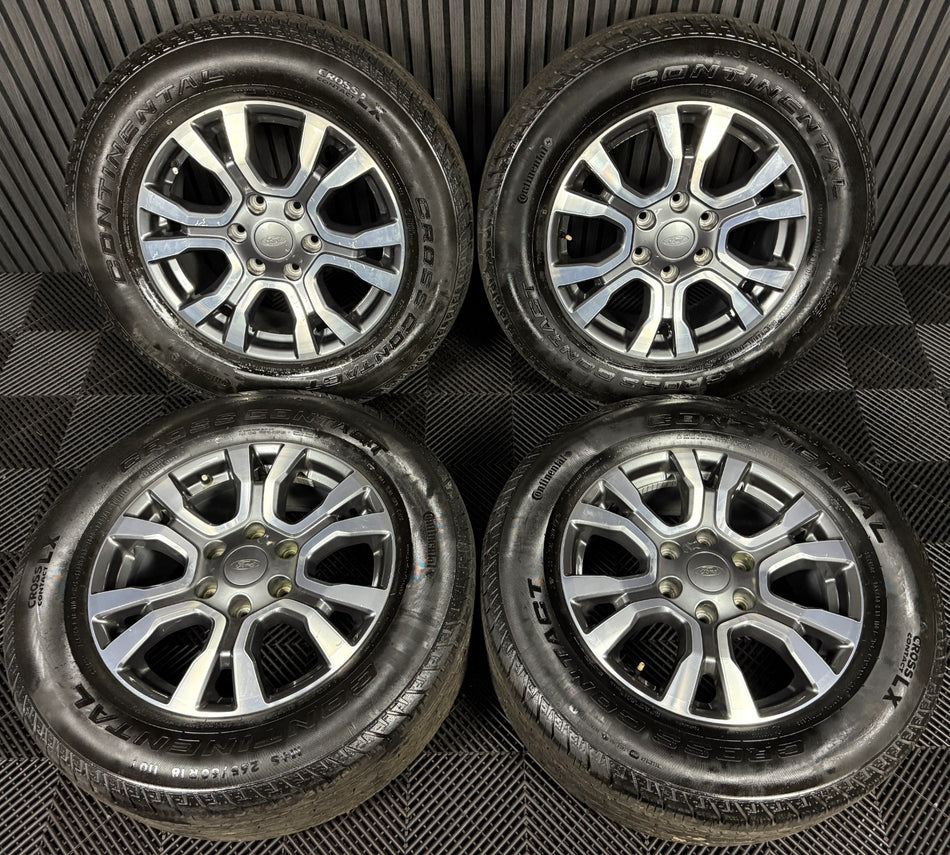18'' GENUINE FORD RANGER GREY DC WILDTRAK ALLOY WHEELS TYRES ALLOYS