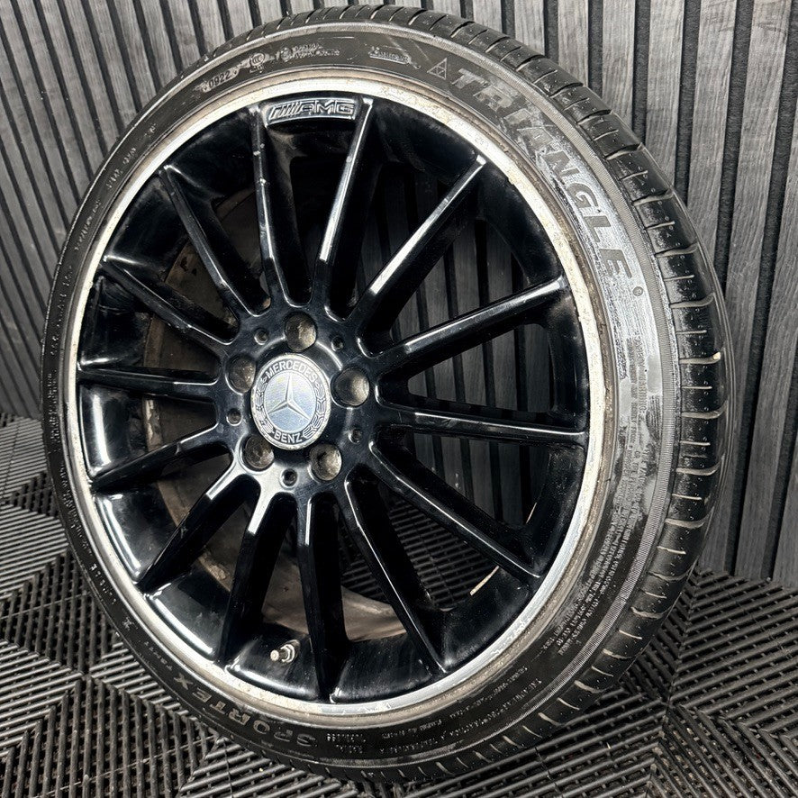 1X 18'' Mercedes AMG A Class CLA W176 Black Alloy Wheel Tyre A1764010200 Genuine