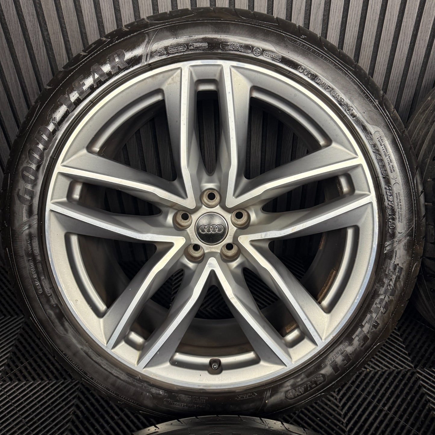 21'' GENUINE AUDI Q7 S LINE RS GREY DC ALLOY WHEELS ALLOYS TYRES 4M0601025S