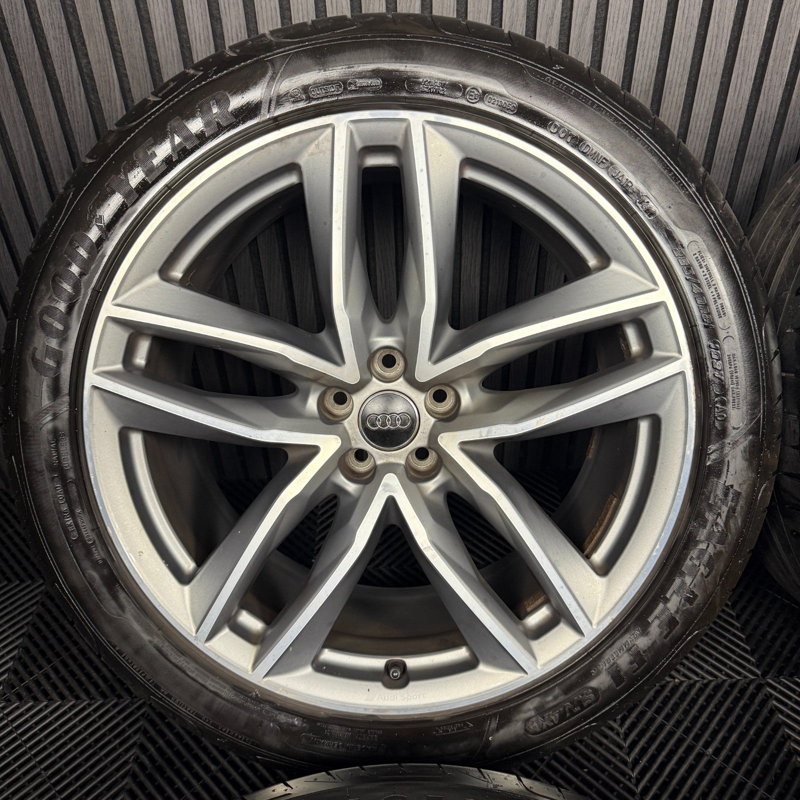 21'' GENUINE AUDI Q7 S LINE RS GREY DC ALLOY WHEELS ALLOYS TYRES 4M0601025S