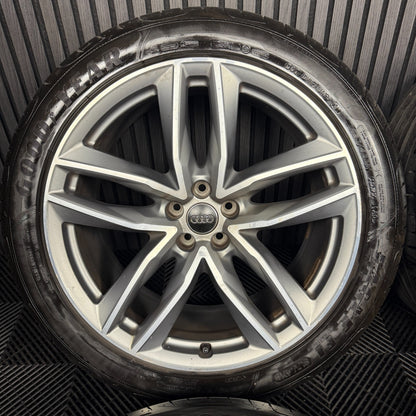 21'' GENUINE AUDI Q7 S LINE RS GREY DC ALLOY WHEELS ALLOYS TYRES 4M0601025S