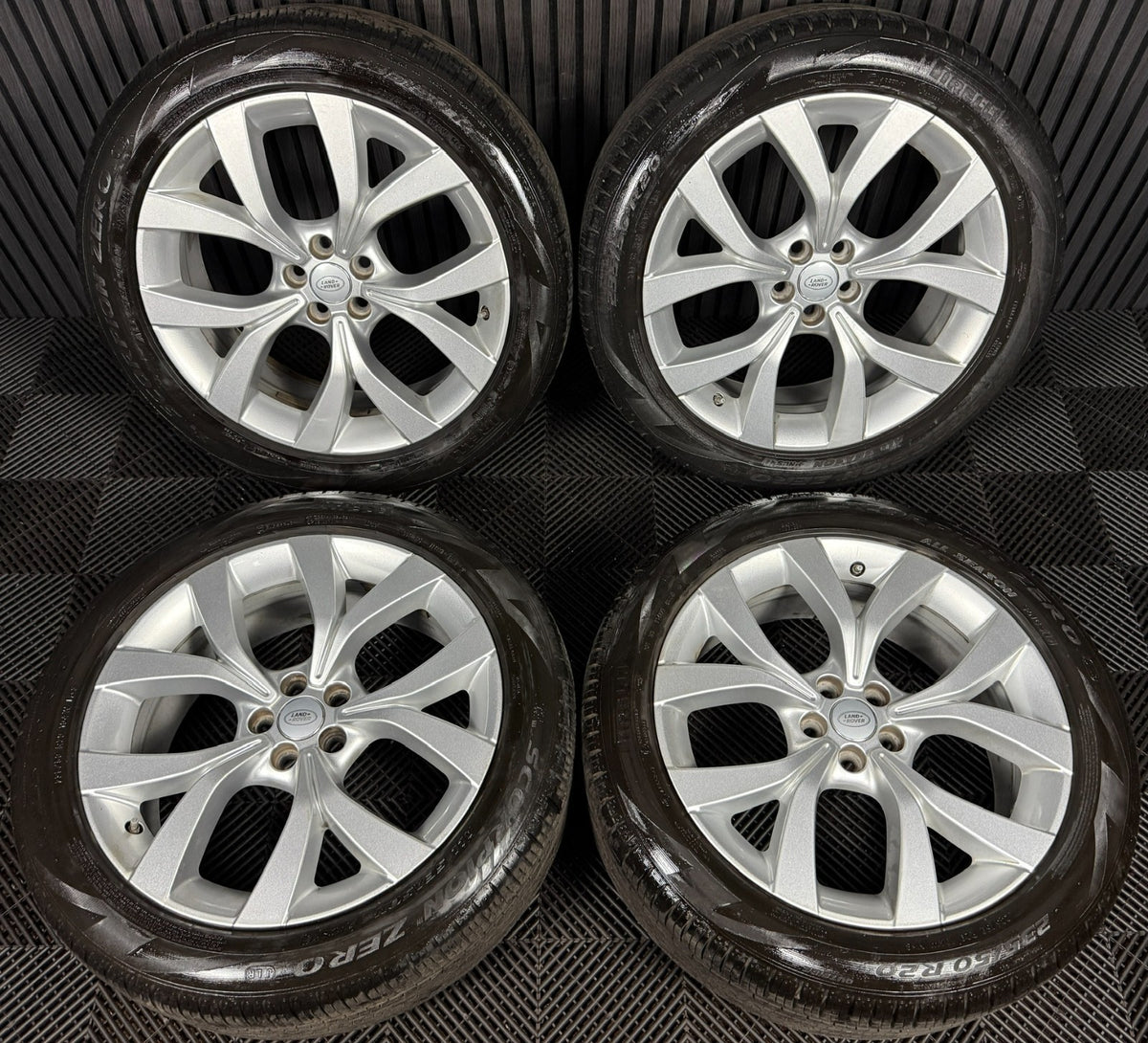 20'' GENUINE RANGE ROVER EVOQUE DISCOVERY SPORT SILVER LAND ALLOY WHEELS TYRES