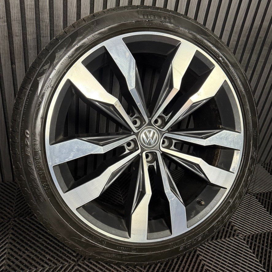 1X 20'' GENUINE VW TIGUAN SUZUKA R LINE 5NA601025G DC ALLOY TYRE WHEEL SINGLE