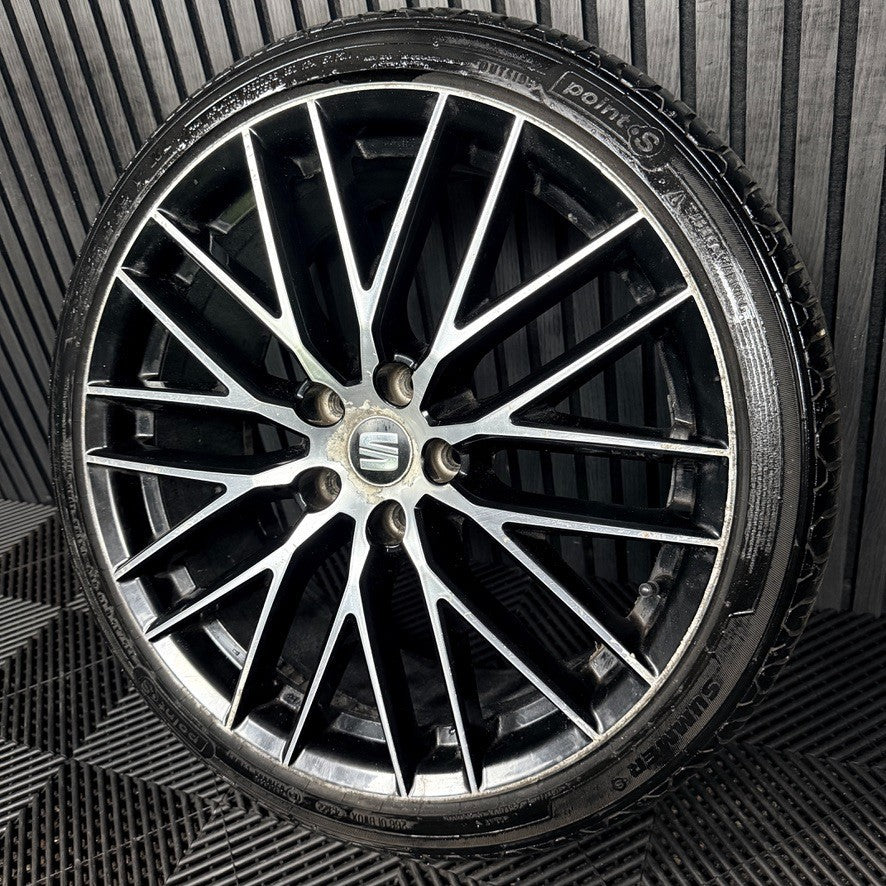 1X 19'' GENUINE SEAT LEON CUPRA FR PERFORMANCE MK3 ALLOY WHEEL TYRE 5F0071490A