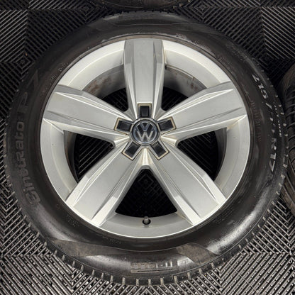17'' GENUINE VW PASSAT ISTANBUL B8 ALLOY WHEELS TYRES ALLOYS 3G0601025E