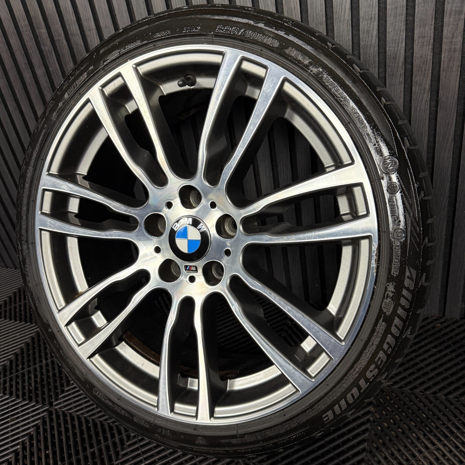 1X 19'' GENUINE BMW 3 SERIES 403 M SPORT 4 F30 ALLOY WHEEL TYRE 7845882 FRONT
